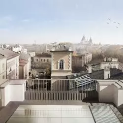 Widok z tarasu muzealnego na Lublin