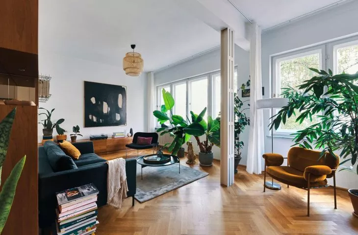 Wnętrze mieszkania w modernistycznej kamienicy Lucjana Korngolda