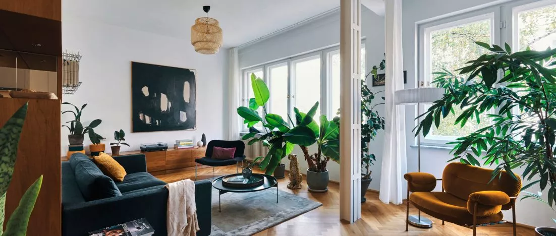 Wnętrze mieszkania w modernistycznej kamienicy Lucjana Korngolda