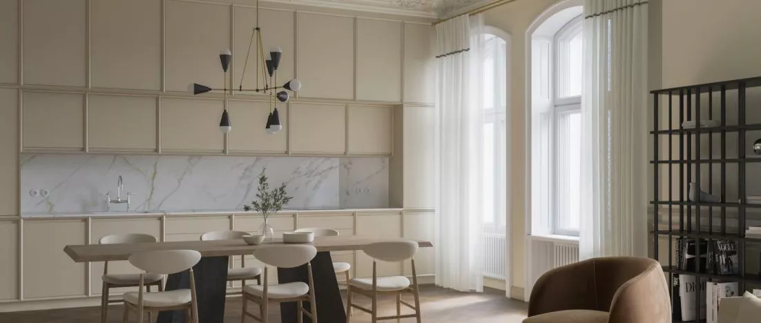 Wnętrze, które przenosi w czasie. Apartament przy ulicy Foksal 13/15 projektu ID Studio