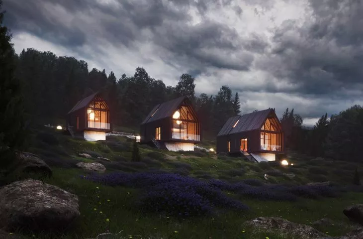 Rest in the Western Beskids. Cottages in Zawoja