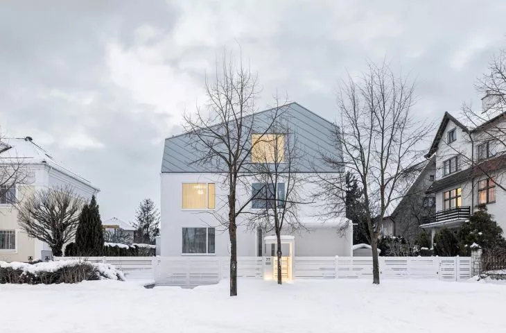 When the fifth elevation is in the foreground. A house with a cap design by IFAgroup