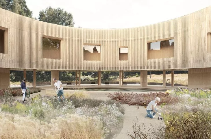 Therapy through nature. Biophilic center in Ore Mountains