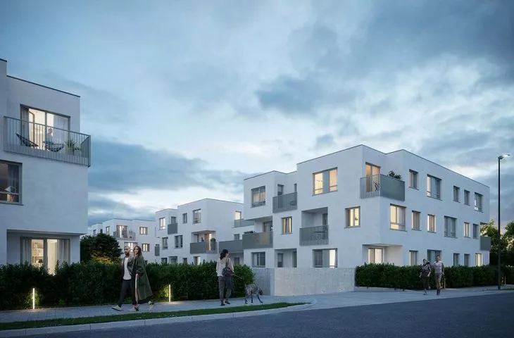 Stylish minimalism and geometric forms. U-City Residence development designed by Kurylowicz & Associates office.