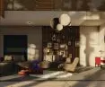 Interior of the living room of a house in Columna
