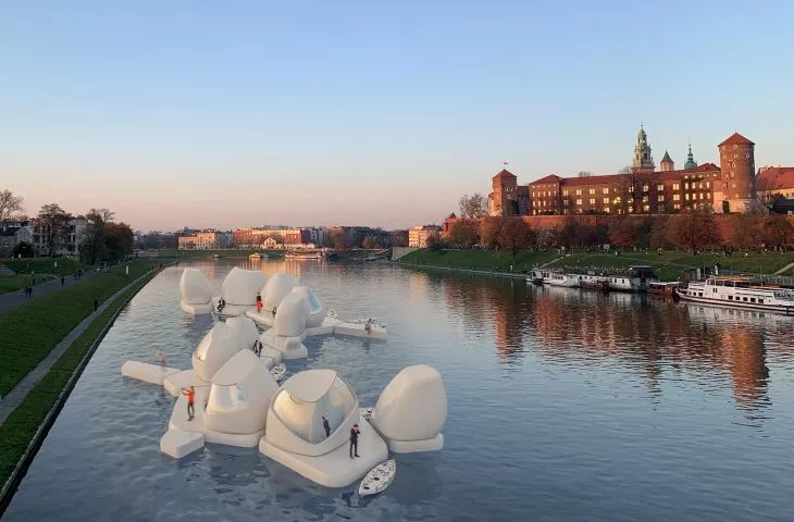 Coworking in the (post)pandemic era. Enclaves on the Vistula River project by Agnieszka Białek
