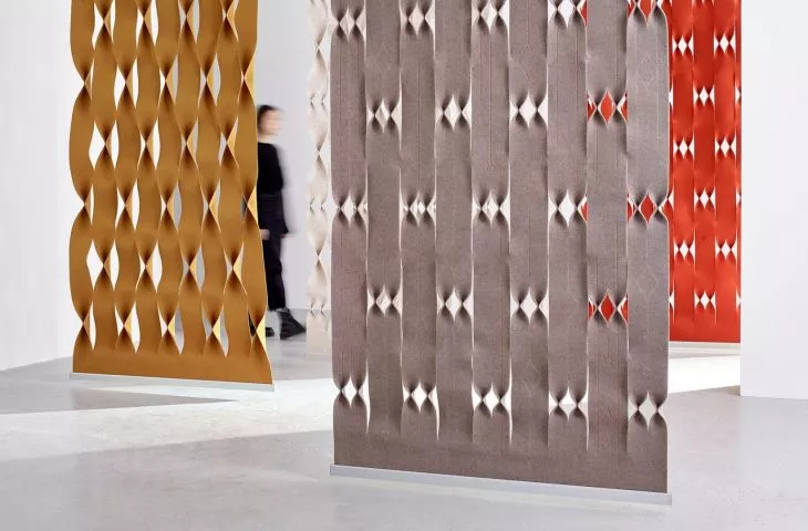 Coterie. Acoustic panels inspired by fava beans (crisp)