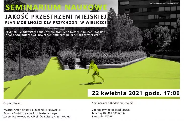 Quality of Urban Space. Krakow University of Technology research seminar