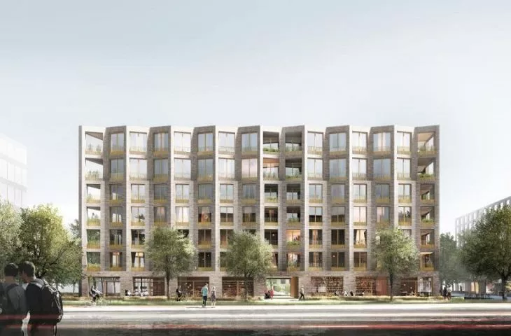 Block of BBGK project instead of church. Lex developer in Warsaw
