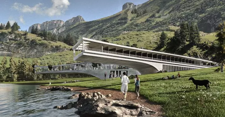 The Bridge u podnóża szwajcarskich Alp