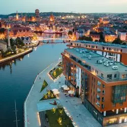 widok na Motławę, I etap Brabank Apartamenty