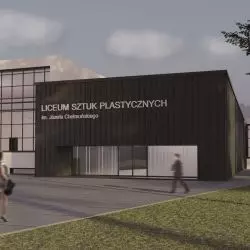 Liceum Sztuk Plastycznych w Nałęczowie, wejście główne