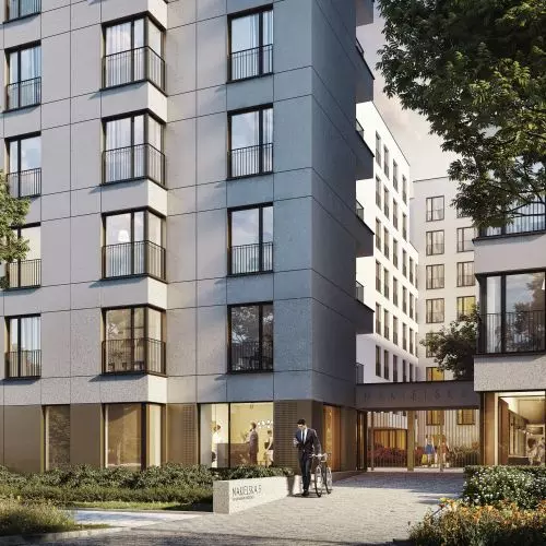 Osiedle w otoczeniu zieleni. Apartamenty Nakielska na warszawskiej Woli