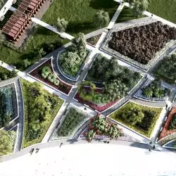 Tereny zielone na osiedlu Lotników