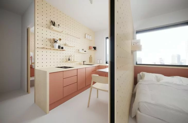Project Sardine. Small but functional student apartments