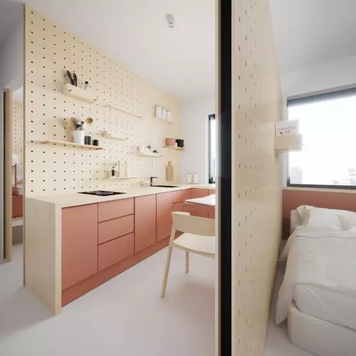 Project Sardine. Small but functional student apartments