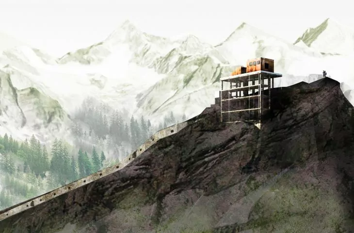 Projekt adaptacji opuszczonych ośrodków narciarskich w Alpach