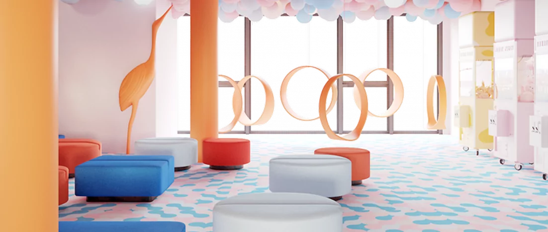 Pokój gier i zabaw na Nowym Świecie inspirowany azjatyckimi targowiskami. „Playroom” projektu Xicorra