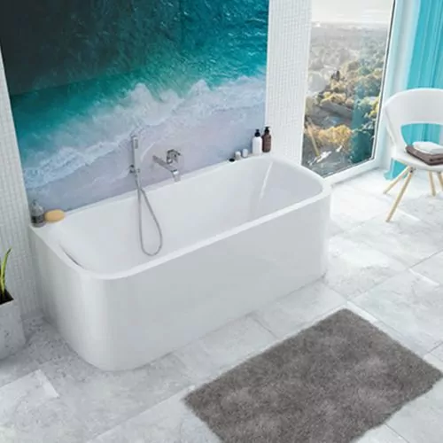 Wall-mounted symmetrical bathtub WSP/LUXO
