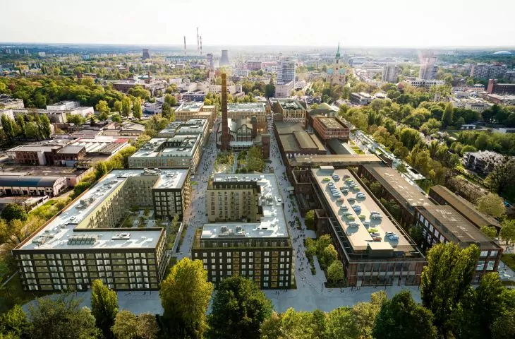 Fusion Łódź project by medusa group. New life for the post-industrial part of the city