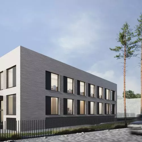 Stary biurowiec po liftingu. Przebudowa i projekt wnętrz zakładu Ravimed