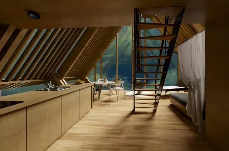 Contemporary solitude. The design of a wooden summer house