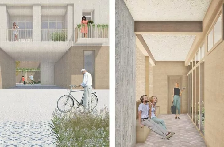 Semi-Worlds. Design of a multi-family building in Warsaw's Praga district