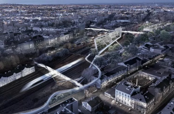 Splot Miasta. Futurystyczna wizja dla Bielska‑Białej autorstwa Lobo-pracownia architektoniczna