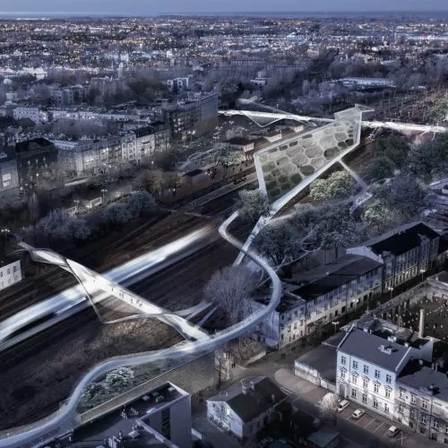 Splot Miasta. Futurystyczna wizja dla Bielska‑Białej autorstwa Lobo-pracownia architektoniczna