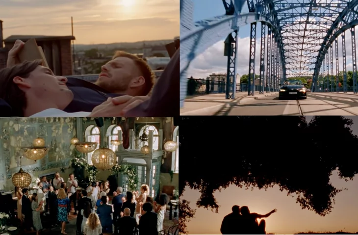 Frames from Andrzej Piaseczny's video for the song 