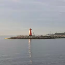 Półwysep Westerplatte, latarnia na główce wejściowej do portu wewnętrznego