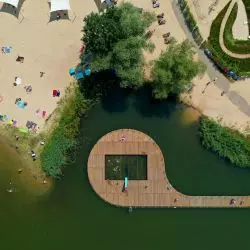 Zmodernizowana przestrzeń rekreacyjna w Przylasku Rusieckim