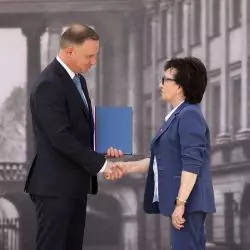 Uroczystość przekazania projektu Ustawy o odbudowie Pałacu Saskiego