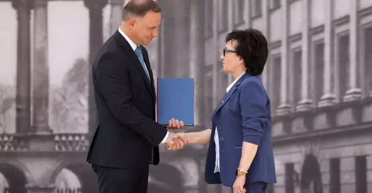 Uroczystość przekazania projektu Ustawy o odbudowie Pałacu Saskiego