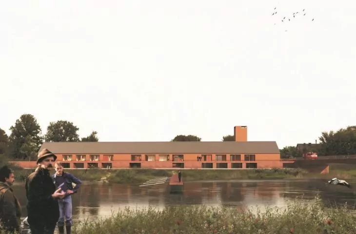 Fire station network project on the territory of the Krzesin Park.