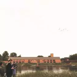 Remiza strażacka we wsi Połęcko