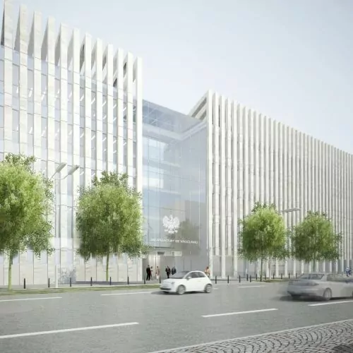 Court of Appeal in Wroclaw. The new building will be built 10 years after the competition was announced