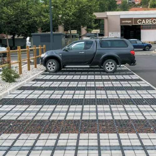 Durable yet permeable paving from GalaProdukt