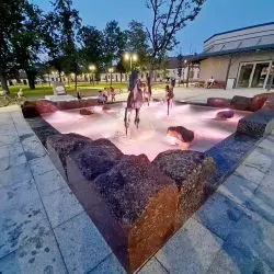 Skwer centralny w Janowie Podlaskim po rewitalizacji