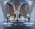 entrance area inspired by Rorschach tests