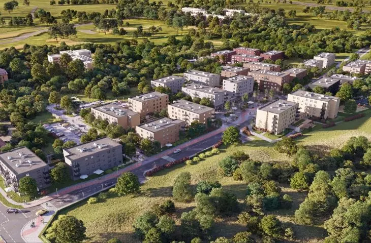 Ponad pięćset nowych mieszkań w Katowicach. Architekci z pracowni Kuryłowicz & Associates zaprojektowali osiedle w Szopienicach