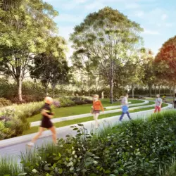Park Linearny Suwak na Służewcu (wstępna wizualizacja)