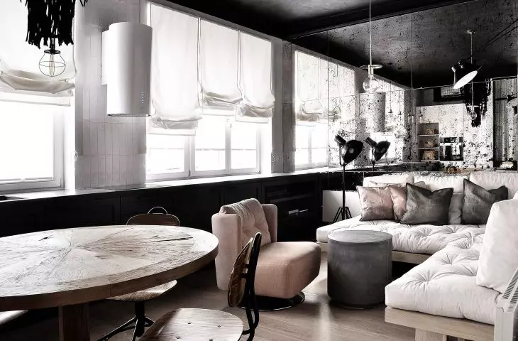 Monochromatic apartment in townhouse by design and...