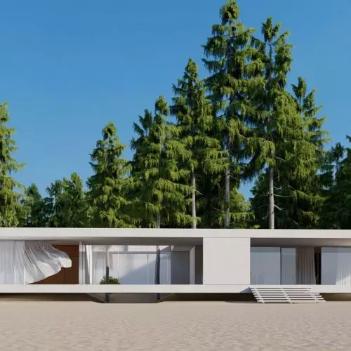 Wakacyjny dom na plaży. Sand House z widokiem na Bałtyk