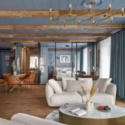 błękitny apartament w Gdańsku