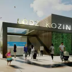 Wstępna wizualizacja stacji „Łódź Koziny” w tunelu średnicowym w Łodzi