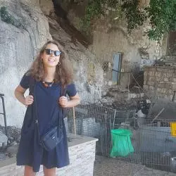 Maria Jeleńska podczas studiów w Haifie