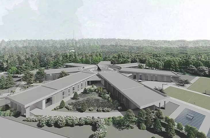 Sun School project in Wroclaw. An elementary school inspired by the sun