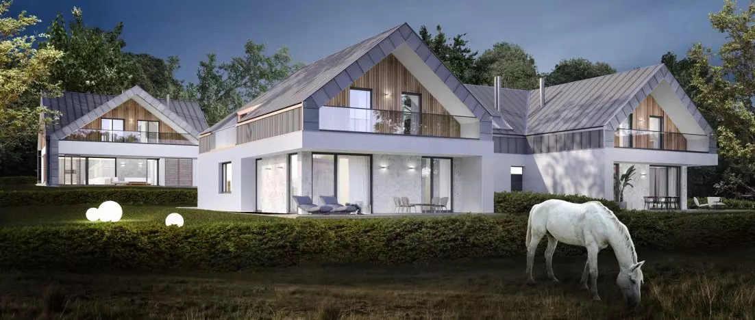 Tymiankowa estate in Lodz. Boutique estate by 3DPROJEKT architecture
