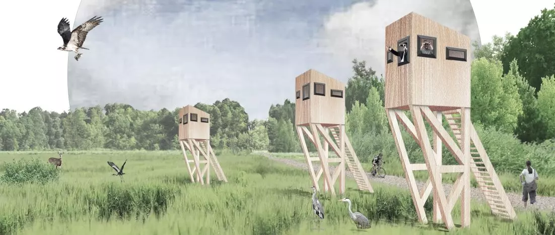 Relaks i obserwacja ptaków nad Jeziorem Paprocańskim. Projekt Monada z pierwszą nagrodą!